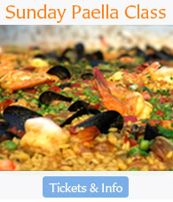 Sunday, Oct. 7th, Paella Family Style Cooking Class Lunch